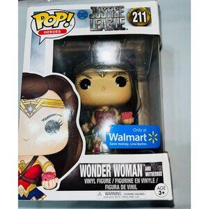 Pop! Heroes Wonder Woman With Motherbox Justice League Vinyl Figure 211